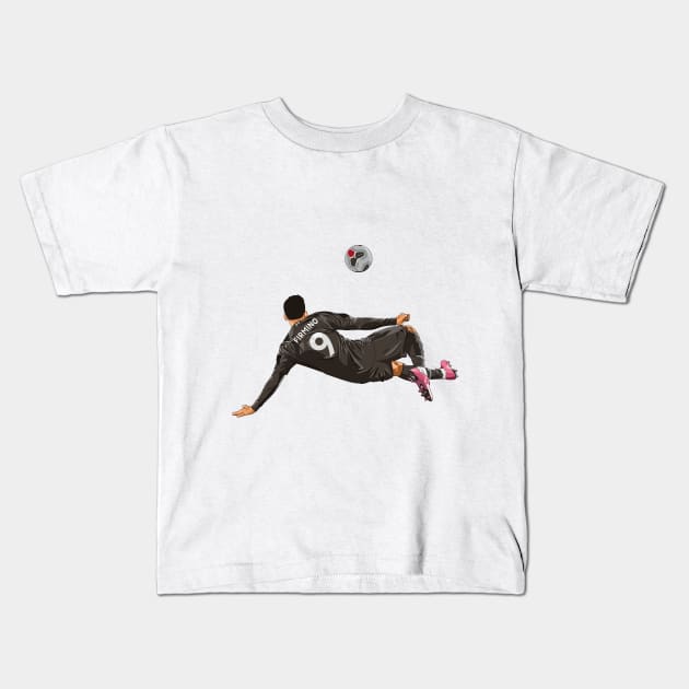 Roberto Firmino Kids T-Shirt by Ades_194